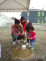 建築模型も地鎮祭に参加!2 建築模型も地鎮祭に参加!2