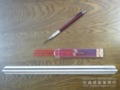 ホルダーと三角スケール ホルダーと三角スケール