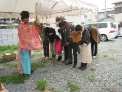 大工さんと共に地鎮祭2