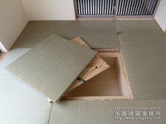 畳部屋に収納スペースを確保2