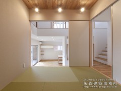 リビング空間のスキップフロア3