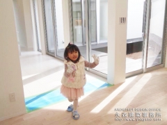 オープンハウス:『変形敷地を利用した中庭のある家』二日目1