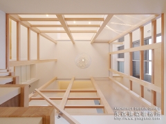 大きな吹き抜けがある階段空間3