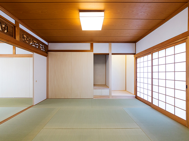 「い草」の香りが心地いい和室!