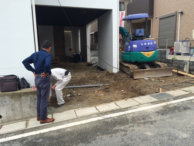 駐車場の勾配確認!