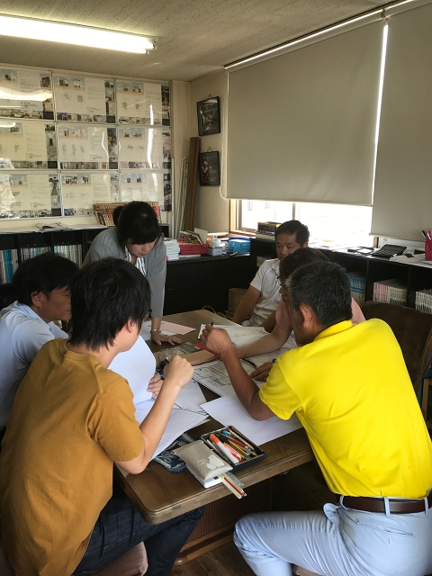 打合せ中!
