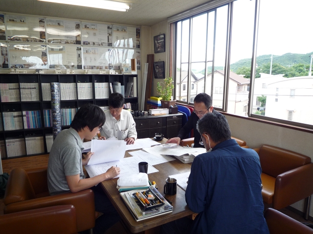 プレカット打ち合わせ中!