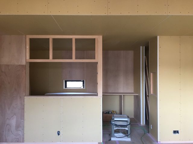 キッチン間仕切り造作家具!