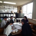 建具打ち合わせ中